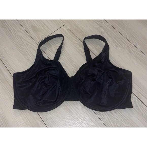 Curvation 5304546 Side Smoother Bra Unlined Underwire Womens 42DDD Black - Picture 2 of 6